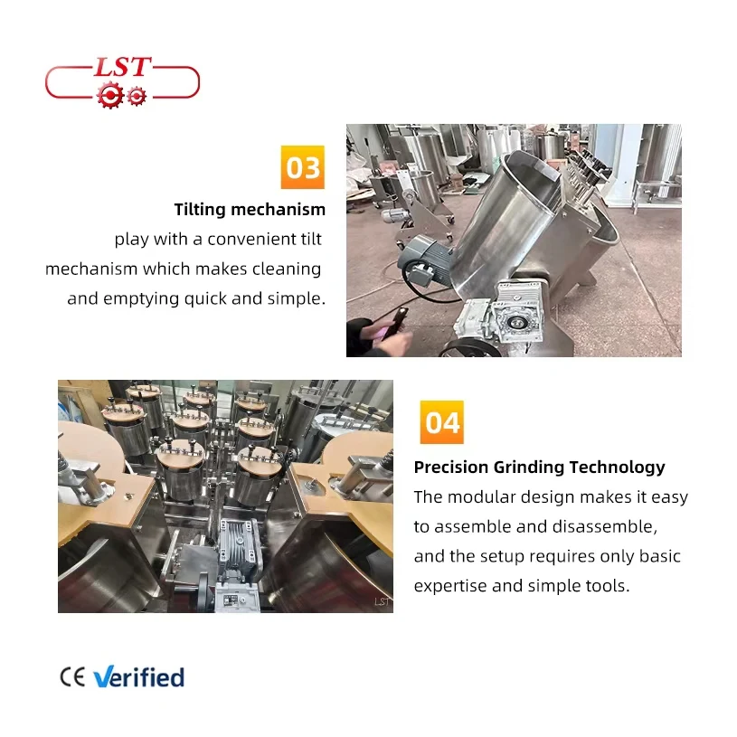 LST Small Chocolate Melanger Machine Stone Grinder Machine for Nuts Milk Fruit Flour Vegetables Condition New