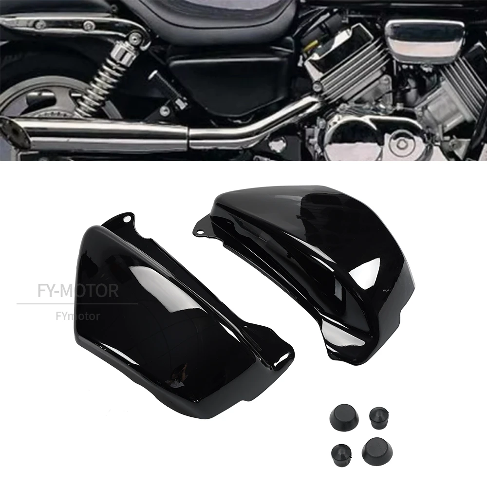 Motorcycle Battery Side Fairing Cover Left Right Guard Protector Fit For Honda Magna VF750 VF750C 1994-2004