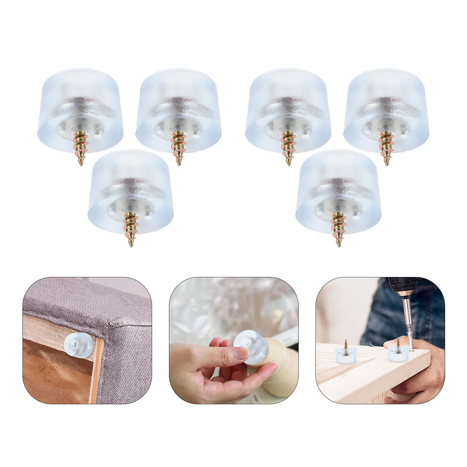 

100Pcs Sofa Leg Pads Anti-Slip Furniture Foot Protectors for Tables Chairs Noise Reducing Glides Chair Feet