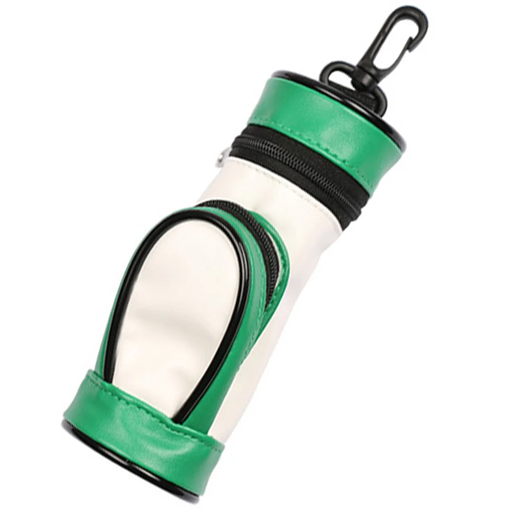 

Compact Golf Ball Holder Bag Lightweight PU Material Easy Carry and Store Ideal for Golfing Practice Training Gift Outdoor Use