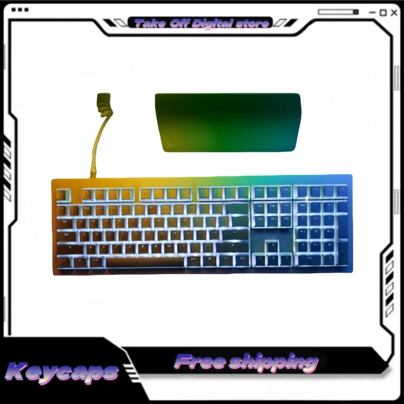 Aluminum Alloy Full Set Keycaps Cnc Machining Anodized High Gloss Edges Customized Keycaps 108 Keys Wear Resistant Metal Keycaps