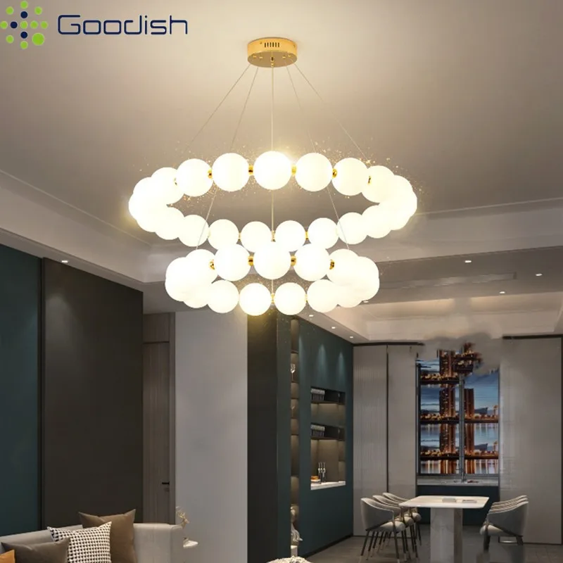 Modern Simplicity Cute Magic Bean Bubble Ball LED Pendant Lights Art Creative Lamps for Living Room Home Decoration Chandeliers