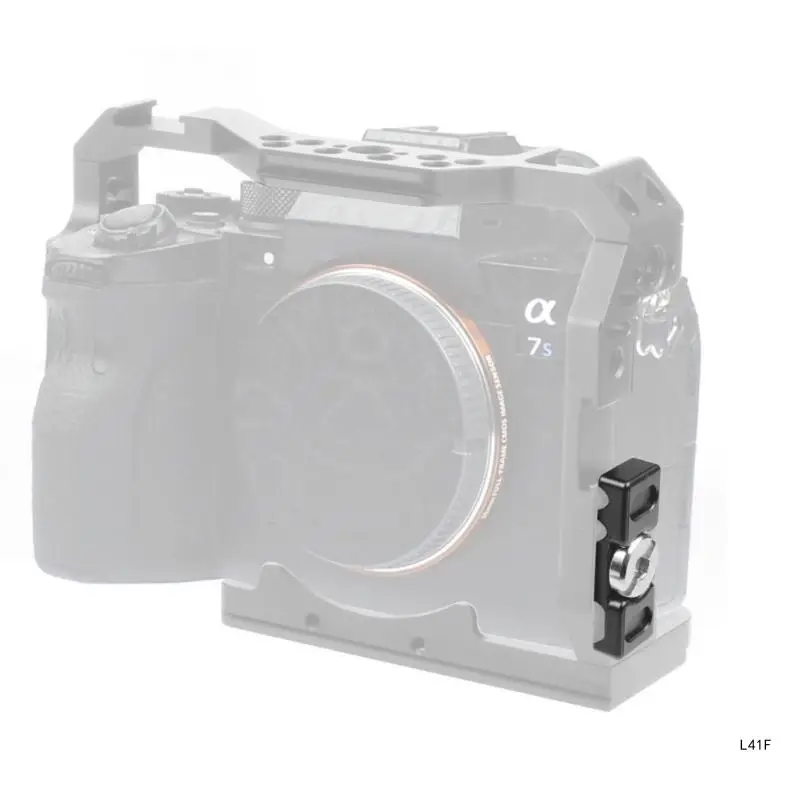 Practical DSLR Camera Cage Cable Clamp Aluminum Alloy Light Bracket L Board Wire Organizers with Screw and Tool