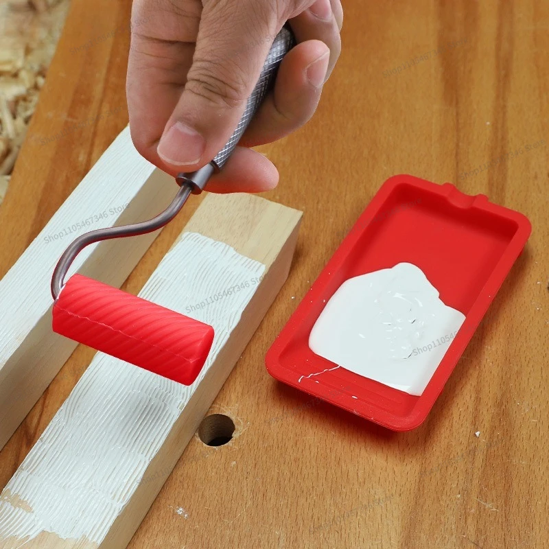 For Roller Brush Silicone Basin, Reusable Paint Tray, Portable Latex Brush Tool