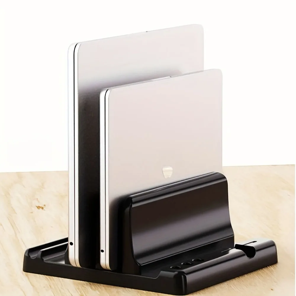 Laptop Stand, Vertical Storage Rack Suitable for Macbook, iPad, Tablet, Desktop Base