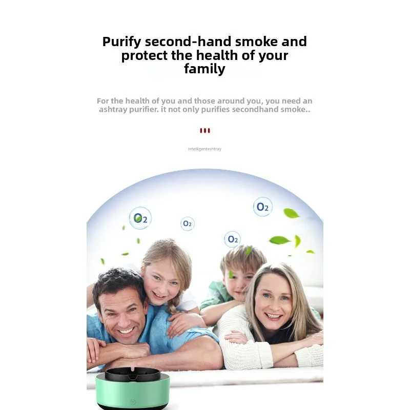 Anti-smoke Ashtray Air Purifier Low Noise Filtering Second-Hand Smoke Airs Freshener Cigarettes Remove Airs Odor Ashtrays view 5