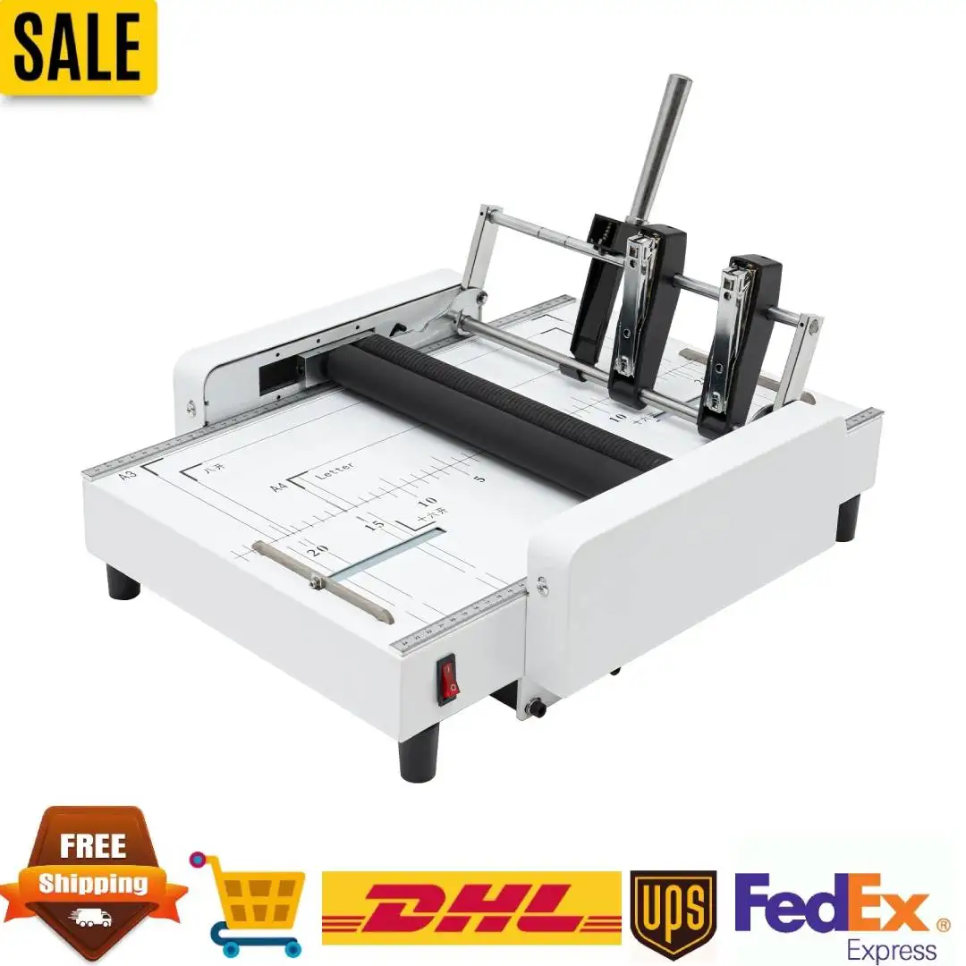 High-Efficiency Paper Folder and Binder, 2-in-1 Design, Rust-Resistant, Fold & Bind Up to 20 Sheets, Safe Operation with