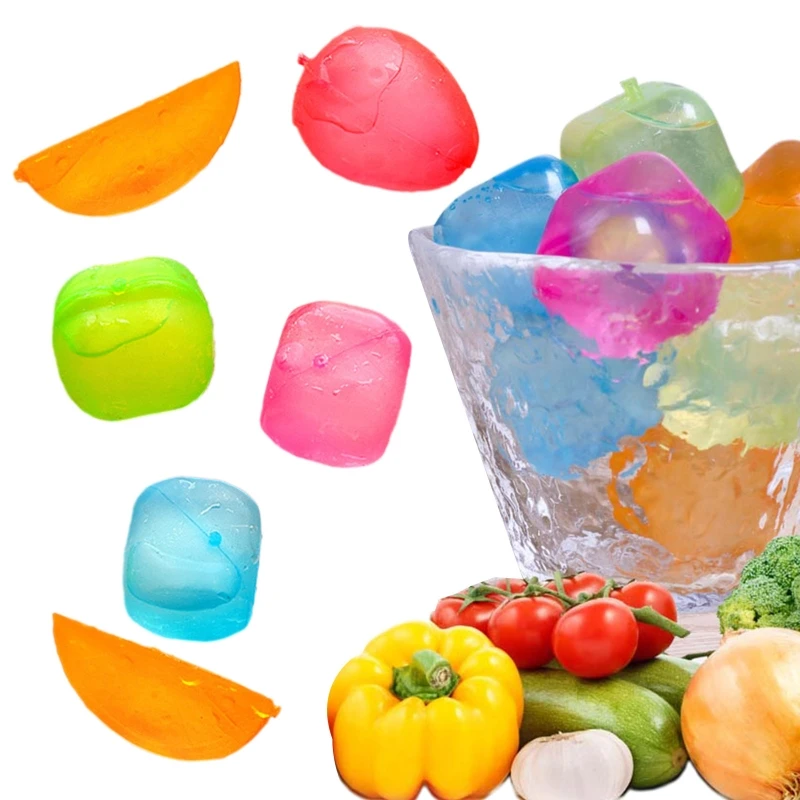 6pcs  Grade Refreezable Ice Cubes Plastic Non-Diluting Ice Cubes Reusable Washable Ice Cubes for Picnic Camping