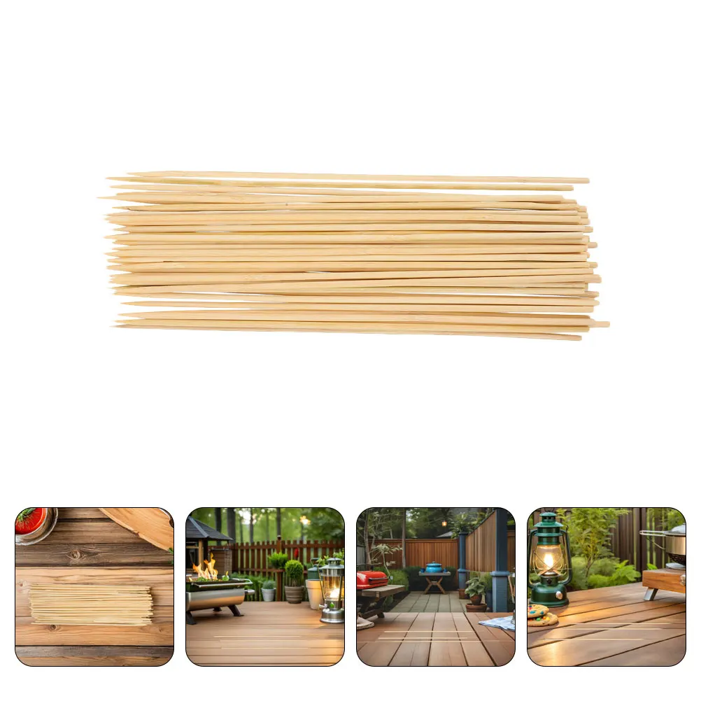 

180Pcs 12 Inch Bamboo Skewers Versatile Wooden Picks for Grilling Kabobs Chocolate Fountain Decor Wood Picks for Grilling