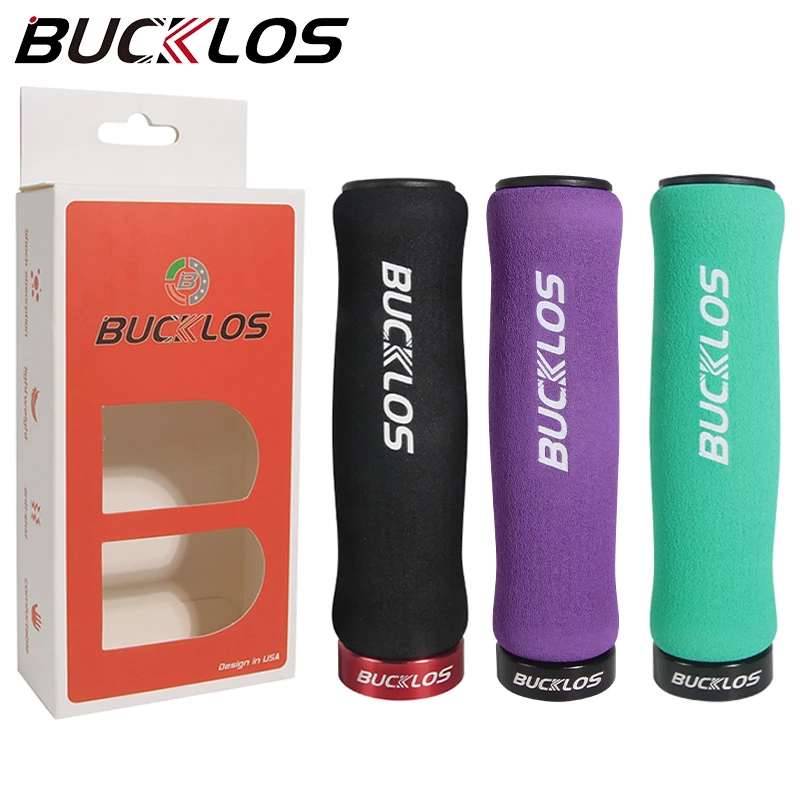 

BUCKLOS MTB Cuffs Ergonomic Bicycle Handles Lock on Bike Handlebar Grips Durable Folding Mountain Bike Grips Bicycle Accessories