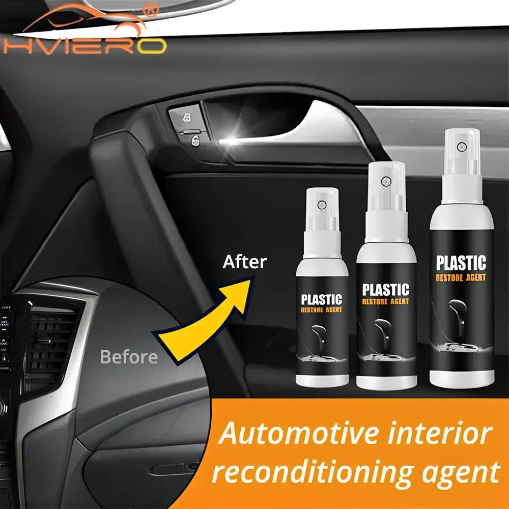 

30ml/50ml/100ml Car Automotive Interior Maintenance Plastic Parts Retreading Repair Agent Cleans Wax Instruments Panel Cleaning