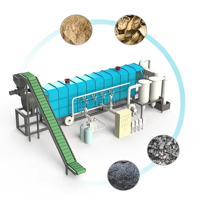 2026 CE Price Fully Automatic Biomass Charcoal Making Machine with Full Line Core Motor Component Including Bearing
