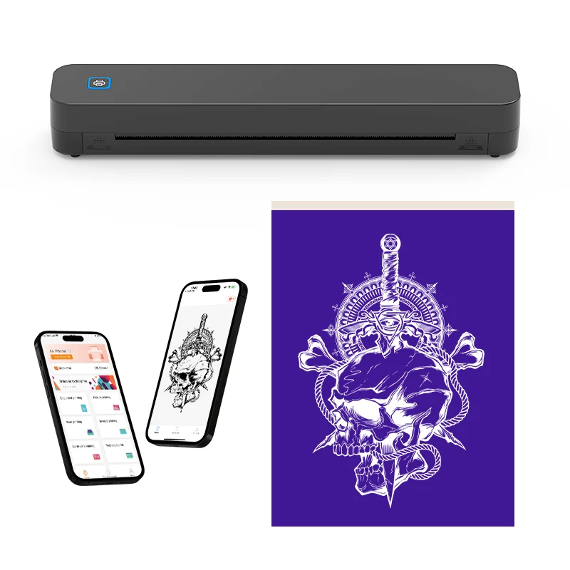 NETUM Tattoo Stencil Printer, C80S Bluetooth Thermal Tattoo Printer,Compatible with Phone/Tablet/PC