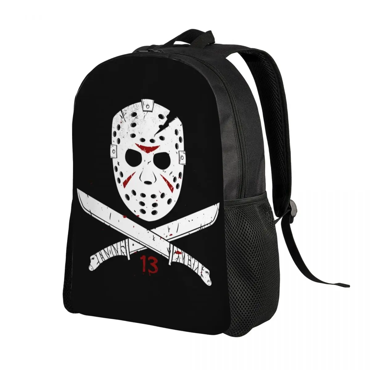 Horror Movie Character Killer Backpacks for Girls Boys Halloween Film School College Travel Bags Bookbag Fits 15 Inch Laptop