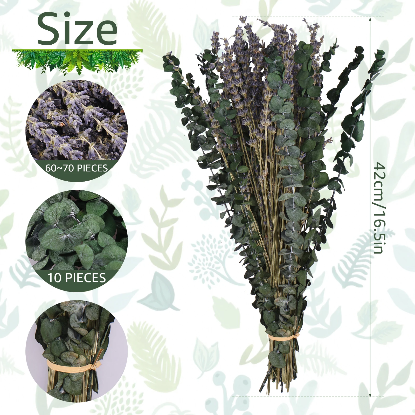 20/10Pcs Dried Eucalyptus Bundle for Shower Hanging Eucalyptus Lavender Bouquet Natural Preserved Eucalyptus Leaves Fragrance