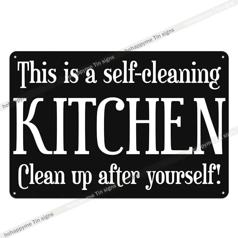 خمر أدوات المائدة المطبخ علامات هوت دوج الأسماك ورقائق ساندويتش المعادن جدار الفن الرجعية الديكور اللوحة المشارك ديكور المنزل Pl