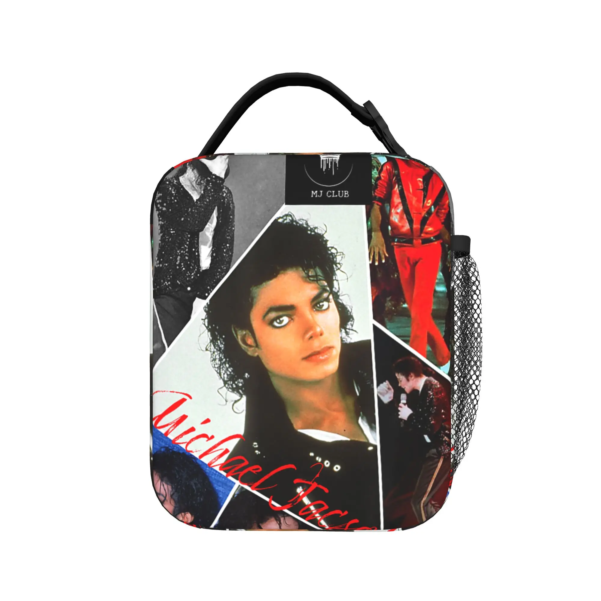 Michael Jackson 703 Lunch Bag  Portable Insulated Lunch Box Men School Print Cooler Bag Vintage Waterproof Tote Food Bags