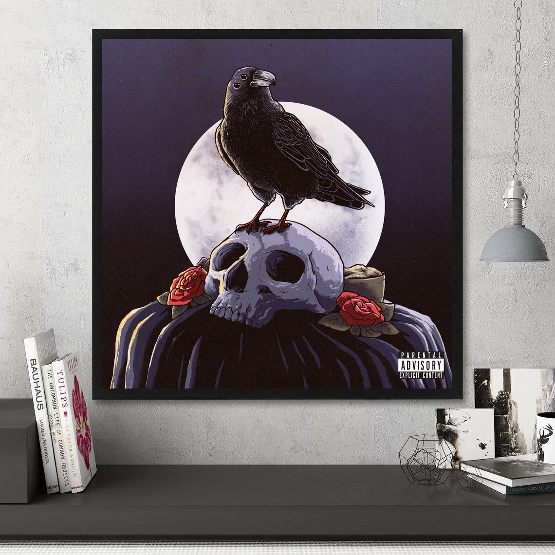 Póster de álbum de música Jedi Mind Tricks The Funeral And The Raven, lienzo impreso, decoración de pared del hogar (sin marco)