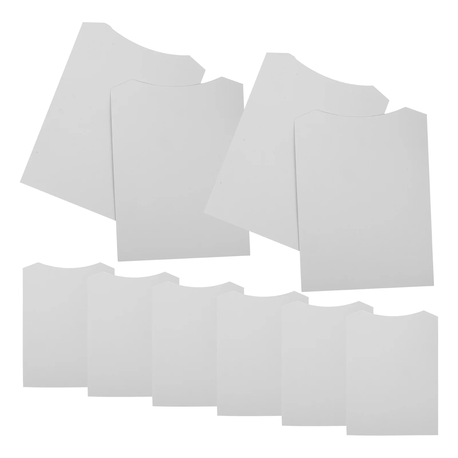 10 Pcs Garment Packaging Cardboard Folding for Shirt Lining Paper Display Paperboards Right Angle