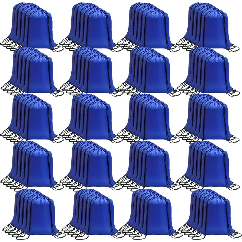 100 Pcs Drawstring Backpack Bulk Drawstring Bags Cinch Sack for Gym, Yoga, Shopping, Sports, Hiking or Gifts for Women a