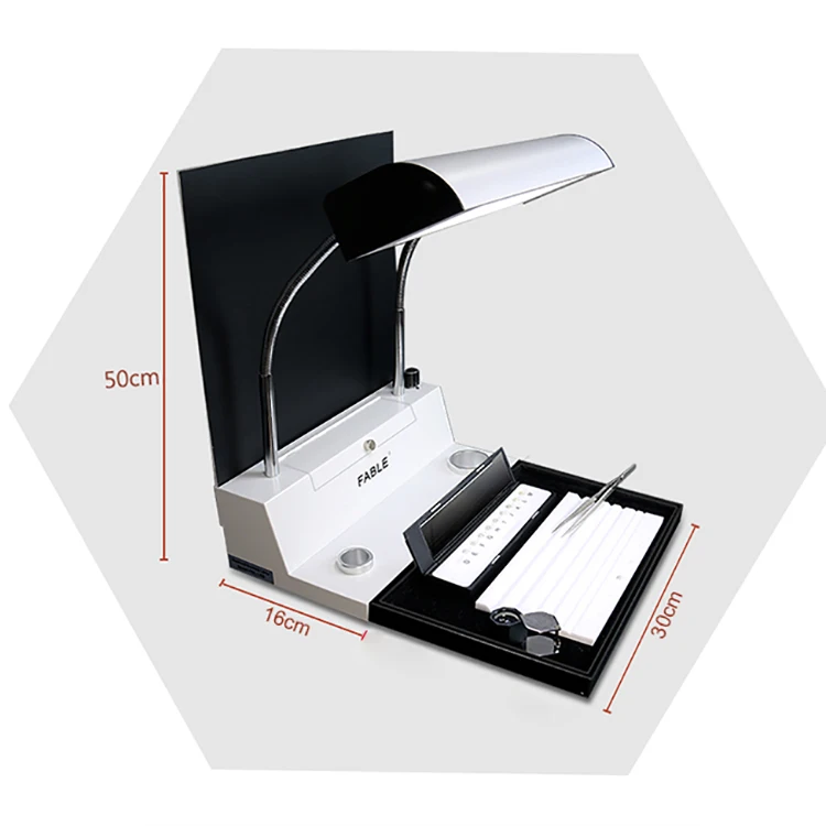 2026-Desk Lamp For Jewelers 6500K Color Temperature Table Lamp Day Light Lamp 220V Two Adjustable Light