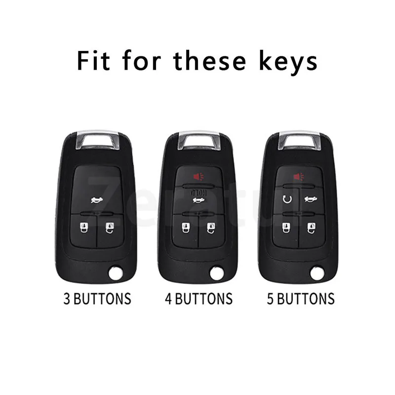 3/4/5 Buttons TPU Car Key Case Cover Shell Fob Bag for Chevrolet Cruze Vauxhall Opel Astra Insignia Vectra Zafira Meriva Mokka