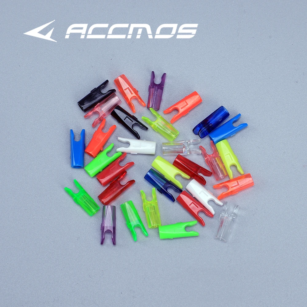 60pcs DIY Plastic Arrow Pin Nocks Size L And Size S For ID4.2mm ID6.2mm 3.2mm  Arrow Shaft Archery Accessory