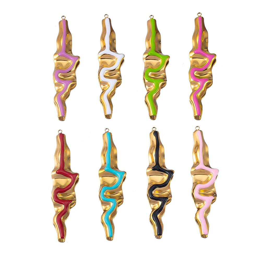 

Wholesale Stainless Steel Pendant Snake Geometry Accessories for Earrings Necklace Bracelet DIY Making Handmade Jewelry Crafts