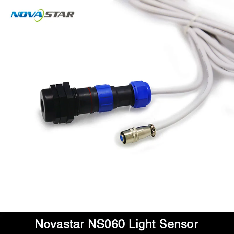 

Novastar Ambient Brightness Sensor NS060,Ambient brightness detect, 256 levels of auto brightness adjustment.Waterproof.