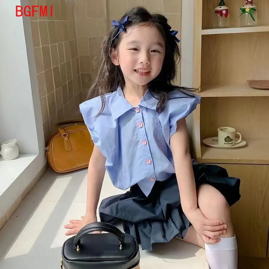 Korean Baby Short Sleeved Shirt + Shorts Sets Summer Children Top and Bottom Kids Outfit Set Fashion Children Clothes Girl 1-5Y