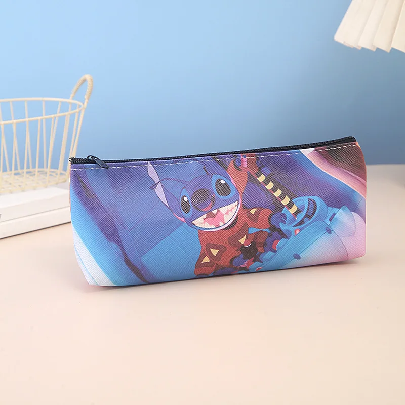 Disney-estuche de lápices de Lilo y Stitch, bolsa Kawaii, artículos de papelería bonitos, suministros escolares, accesorios de Anime, artículos de regalo de fiesta para Chirden