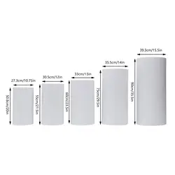 5pcs Cylinder Pedestal Art Decor Stand for Wedding Cake Display Pillars Plinths