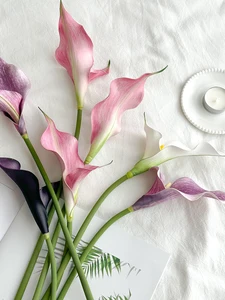 1/3PCS高品質の人工馬蹄形のロータスデスクトップフラワーアレンジメント結婚式の装飾偽の花束パーティーホームデコレーション 10ベストセールスロータスフラワー人工-2