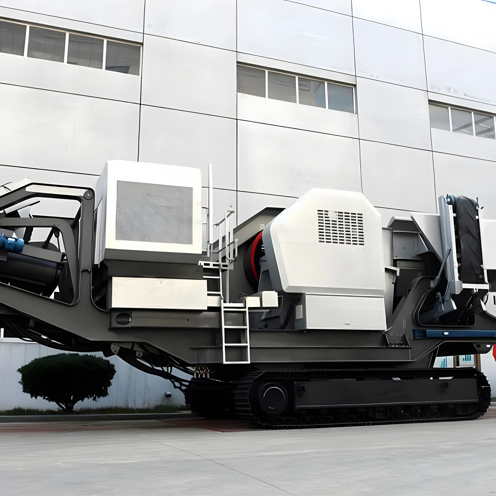 100Ton Nieuwe Mobiele DOOS Crusher Station Band Crusher Stone Line Box Hamer Crusher voor Bouwplaats Sloop en Recycling