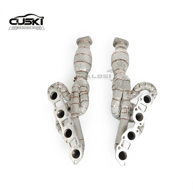 Stainless steel exhaust manifold collector suitable for Lexus ISF 5.0 V8 2008-2014 automotive exhaust retrofit exhaust accessori