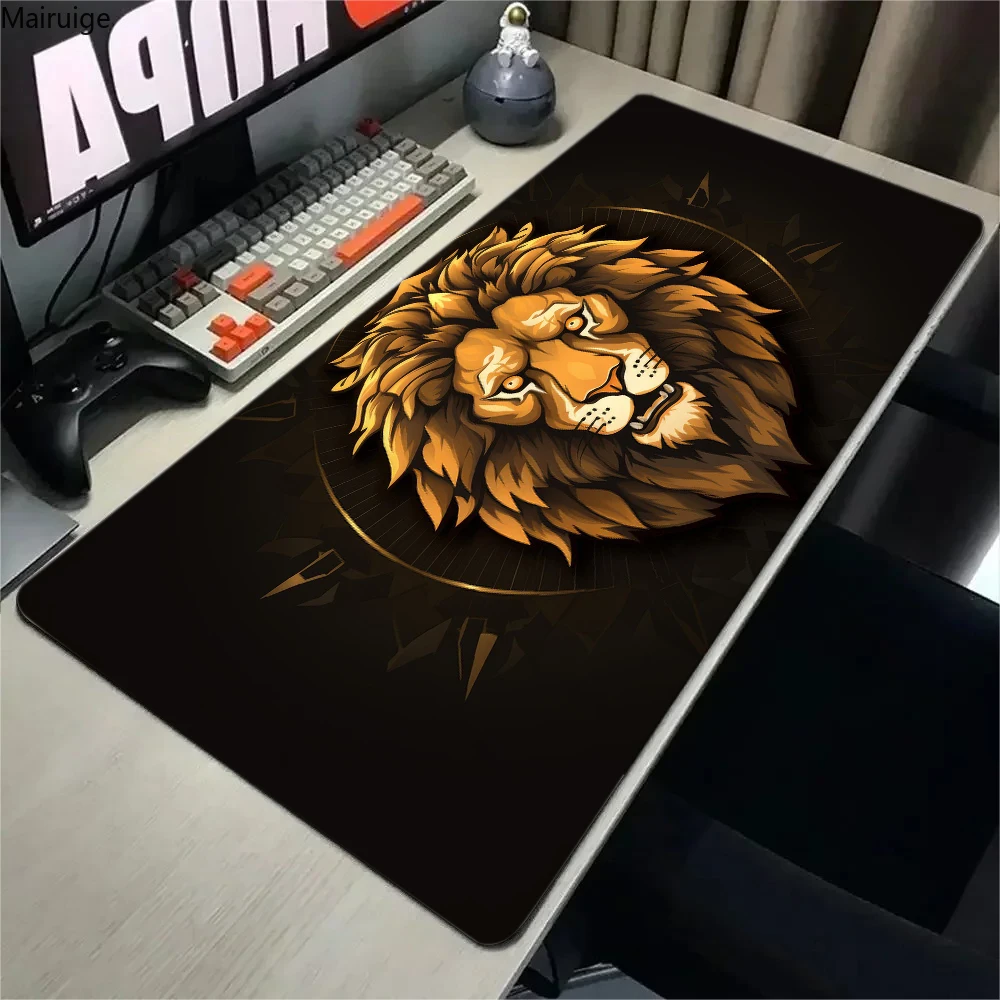 Cartoon lion pattern Mouse Pad Mousead Anti-wrinkle Non Slip Rubber Extended Desk Mat Laptop Gamer Cabinet HD Keyboard Rug XXL