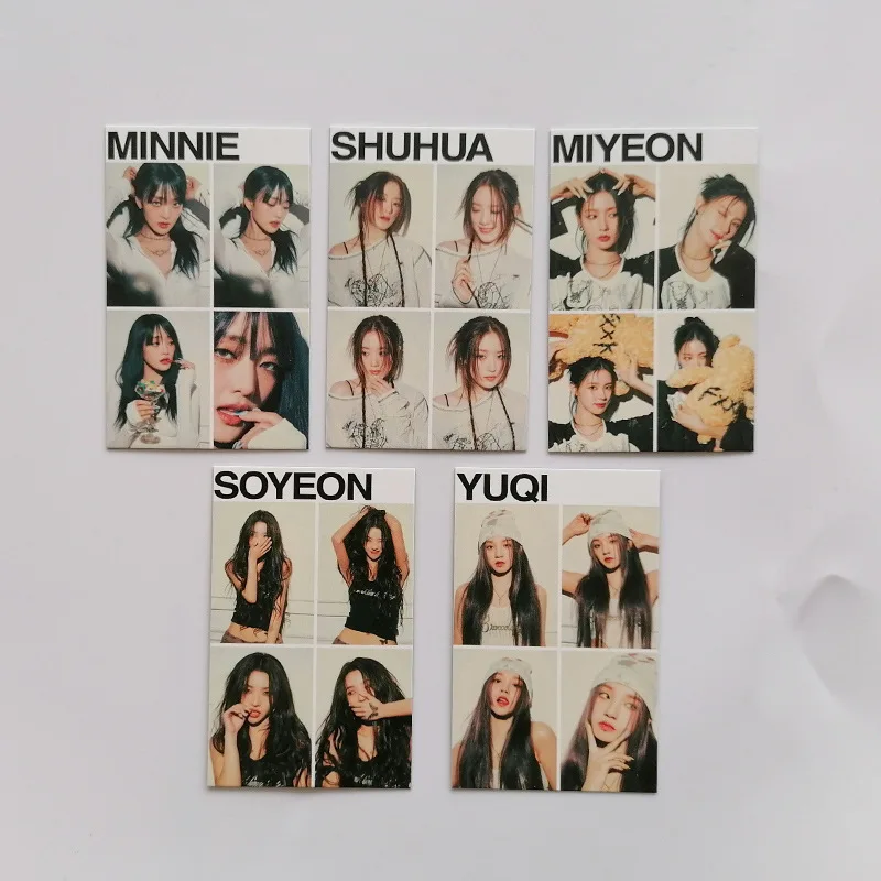 Kpop (G)I-DLE New Album I Feel Preview Photo Collection Card MIYEON MINNIE SOYEON YUQI SHUHUA Postcard Fans Collectible Gifts