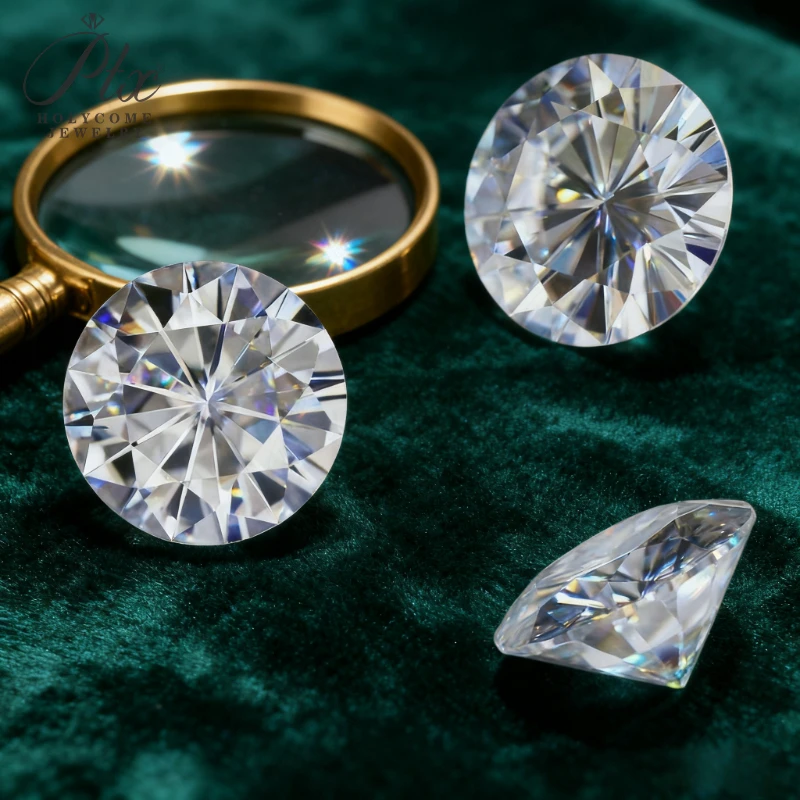 

Муассанит блестящей бельгийской огранки, высококачественный бриллиант, глубокий блеск, идеально подходит для дизайна ювелирных изделий и изготовления на заказ