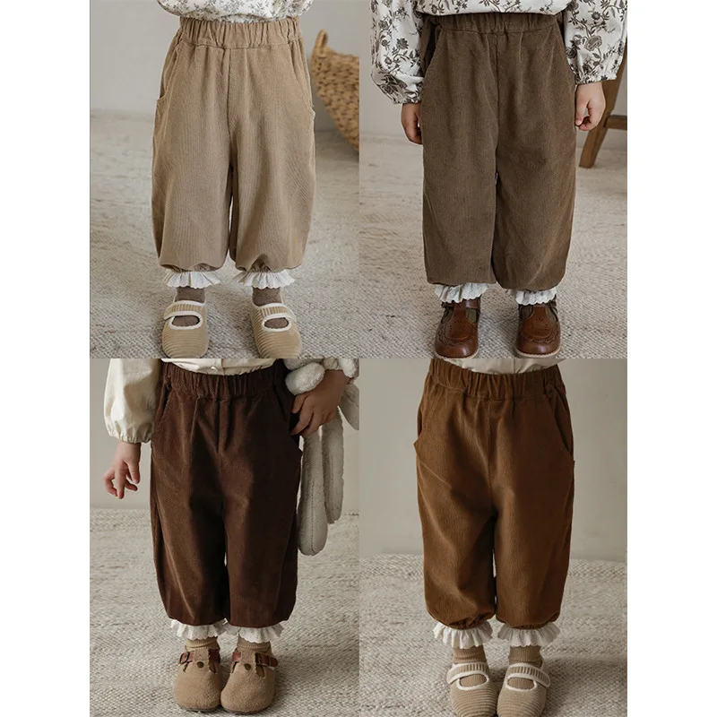 

Girls' Clothes 2023 Spring Autumn New Korean Children's Casual Pants Baby Loose Pants