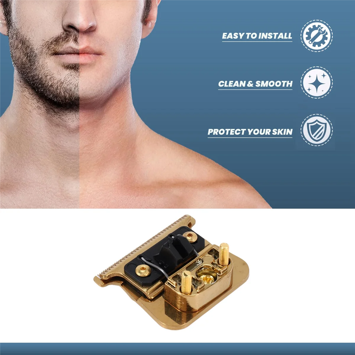 Lame di ricambio per trimmer BaBylissPRO FX787 e FX726, lame di ricambio FX707 dorate