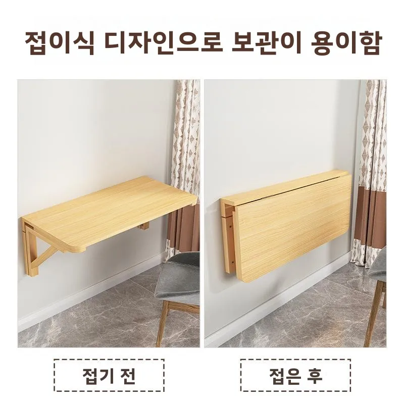 

Small Desk Kitchen Cafe Wall Dining Space Home Mounted Foldable Compact Apartment Saving Household Folding Minimalist Table