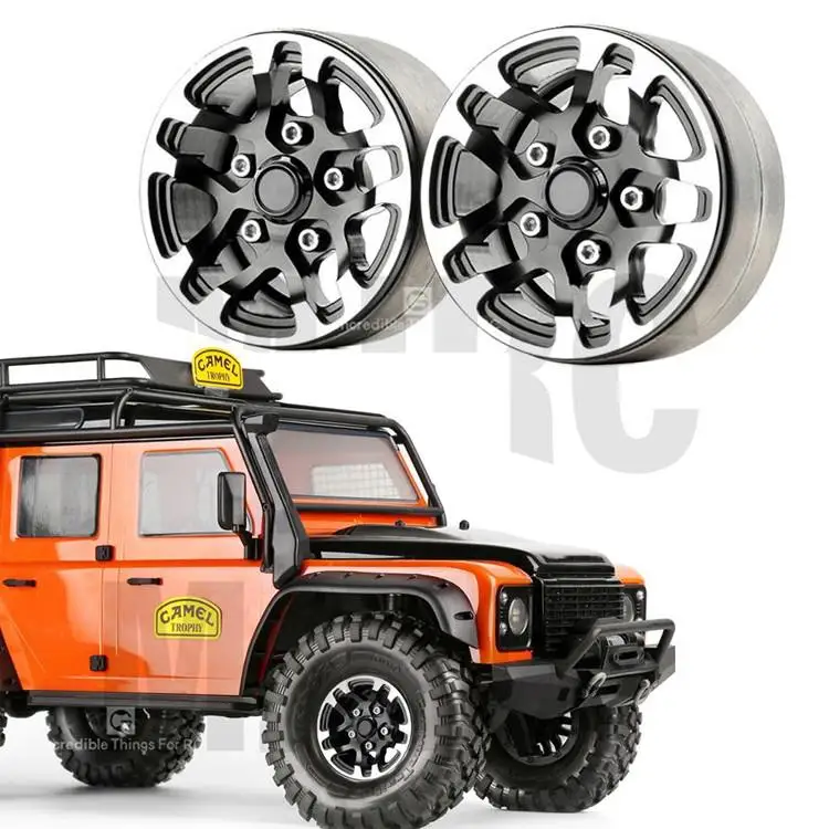 

Пара металлических ободов RC Rock Crawler 1,9 дюйма BEADLOCK для 1/10 осевого SCX10 90046 TAMIYA CC01 D90 D110 VS4 TF2 TRX-4
