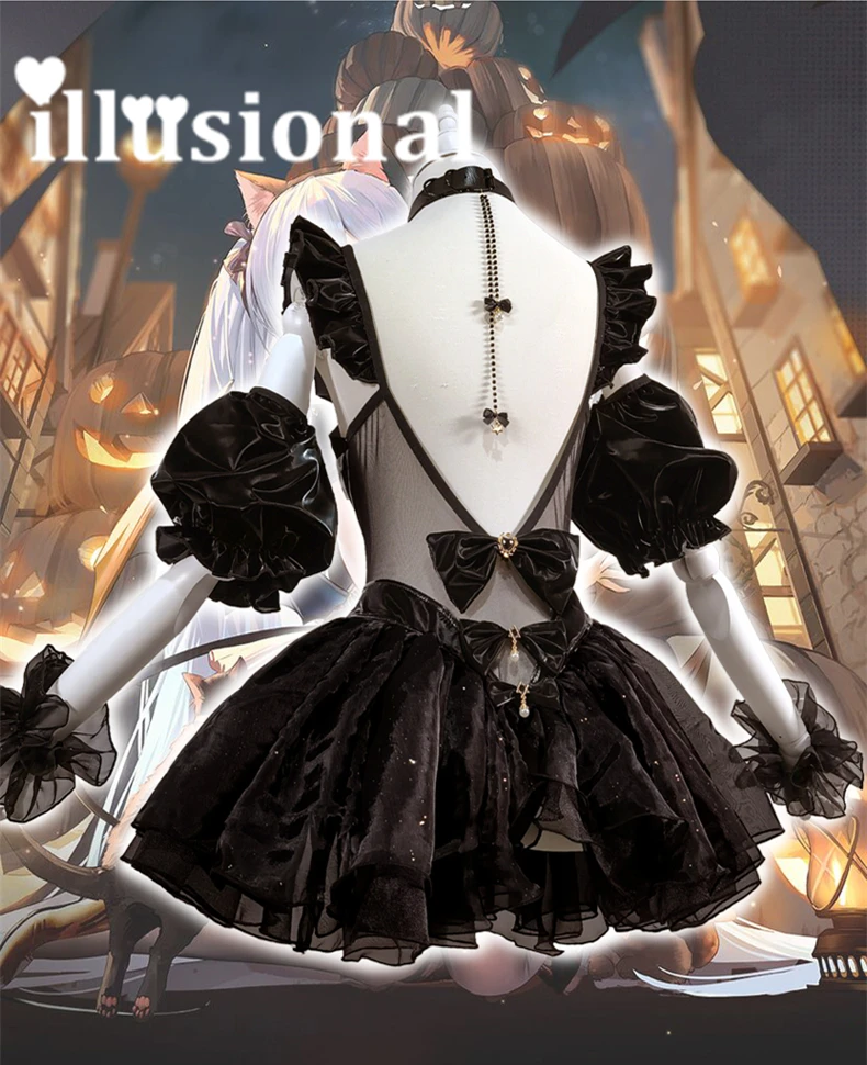 illusional Can Custom made Azur Lane HMS Janus Cosplay Halloween HMS Janus Dress Costume