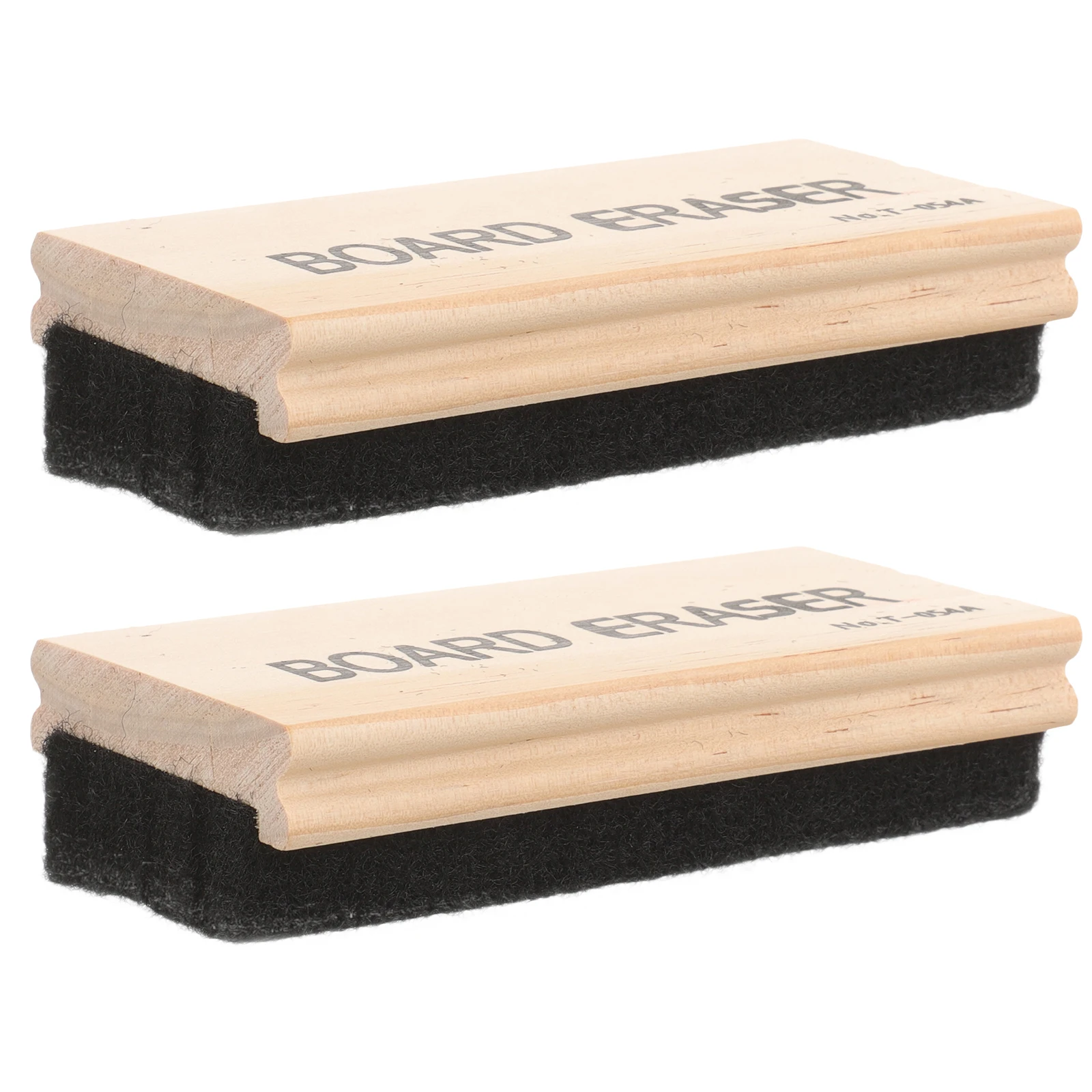 

2Pcs Wooden Blackboard Eraser Premium Chalkboard Dry Eraser Classroom Office Home Use Cleaning Brush