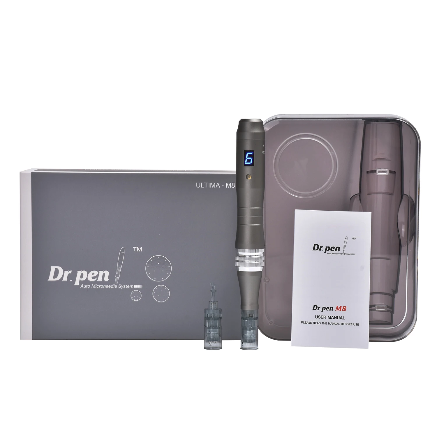 Dr pen Ultima M8 met 22-cartridge Draadloze Derma Microneedle Pen Huidverzorgingsset MTS Behandeling Professionals Gebruik schoonheidsmachine