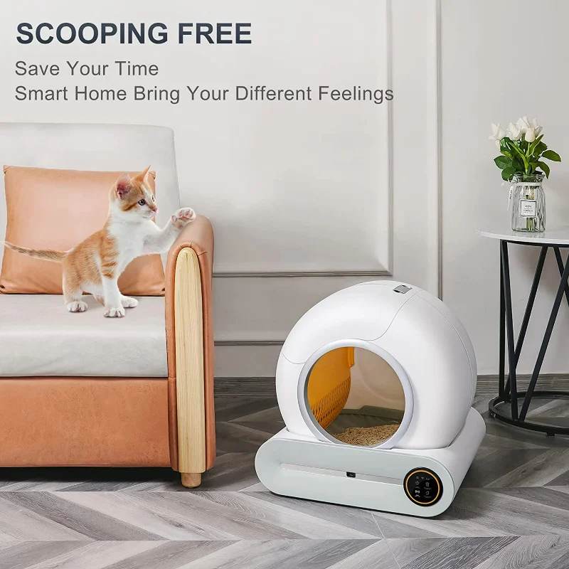 Inteligente Arenero Para Gatos Automatico Pet Accessories Apps Wifi Connect Self Cleaning Kitty Robot 4 Automatic Cat Litter Box