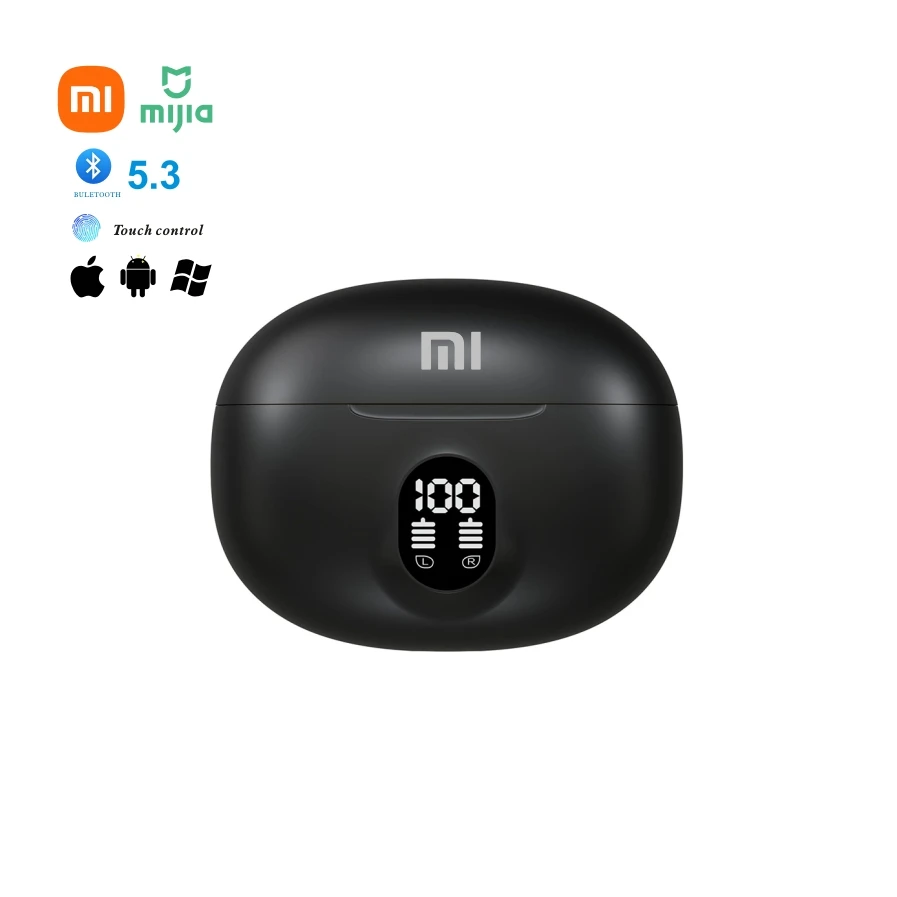 XIAOMI 895B سماعات رأس لاسلكية بلوتوث سماعة 5.3 ENC سماعات أذن LED عرض الطاقة TWS سماعة رأس رياضية مع ميكروفون للهواتف الذكية