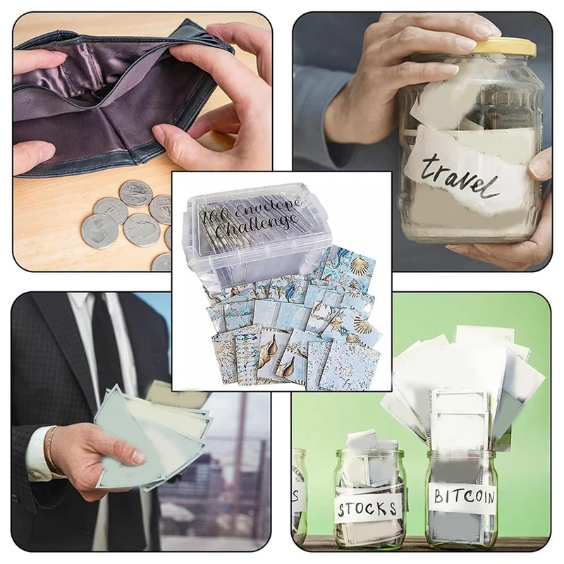 100 Envelopes Money Saving Challenge Box Kit Perfect For 100 Day Savings Challenge