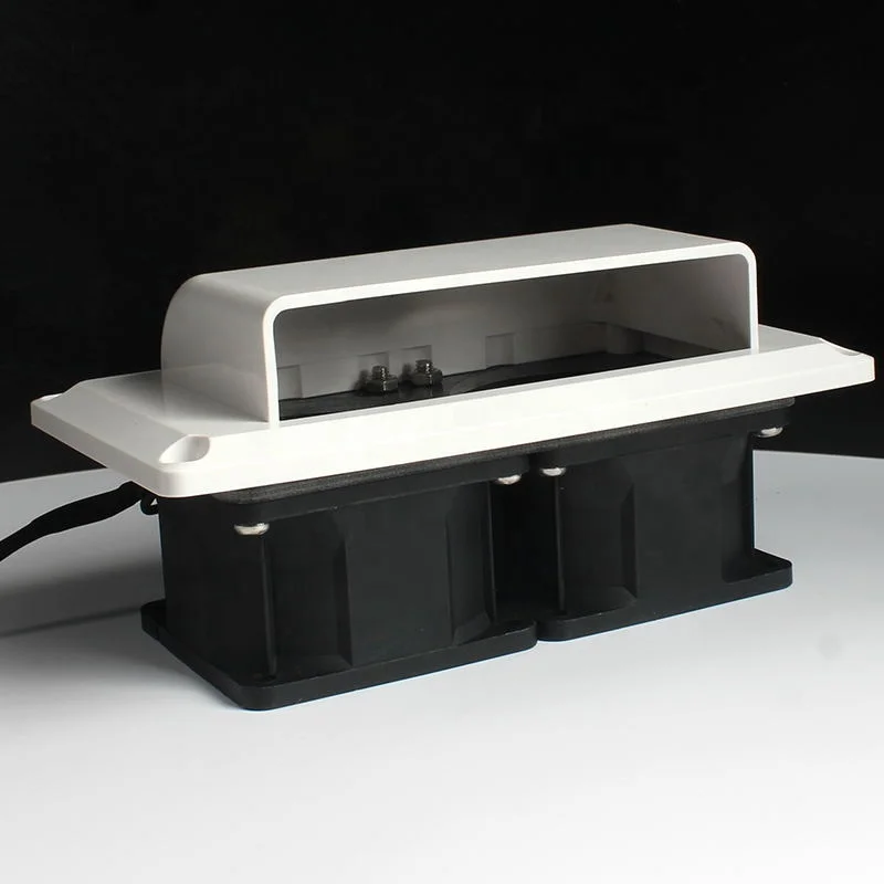 White/Black Caravan Accessorie 12V 15W 8500rpm RV Exterior Vent air Outlet Fast Oil Absorption Camper Car RV Range Hood Air Vent view 3
