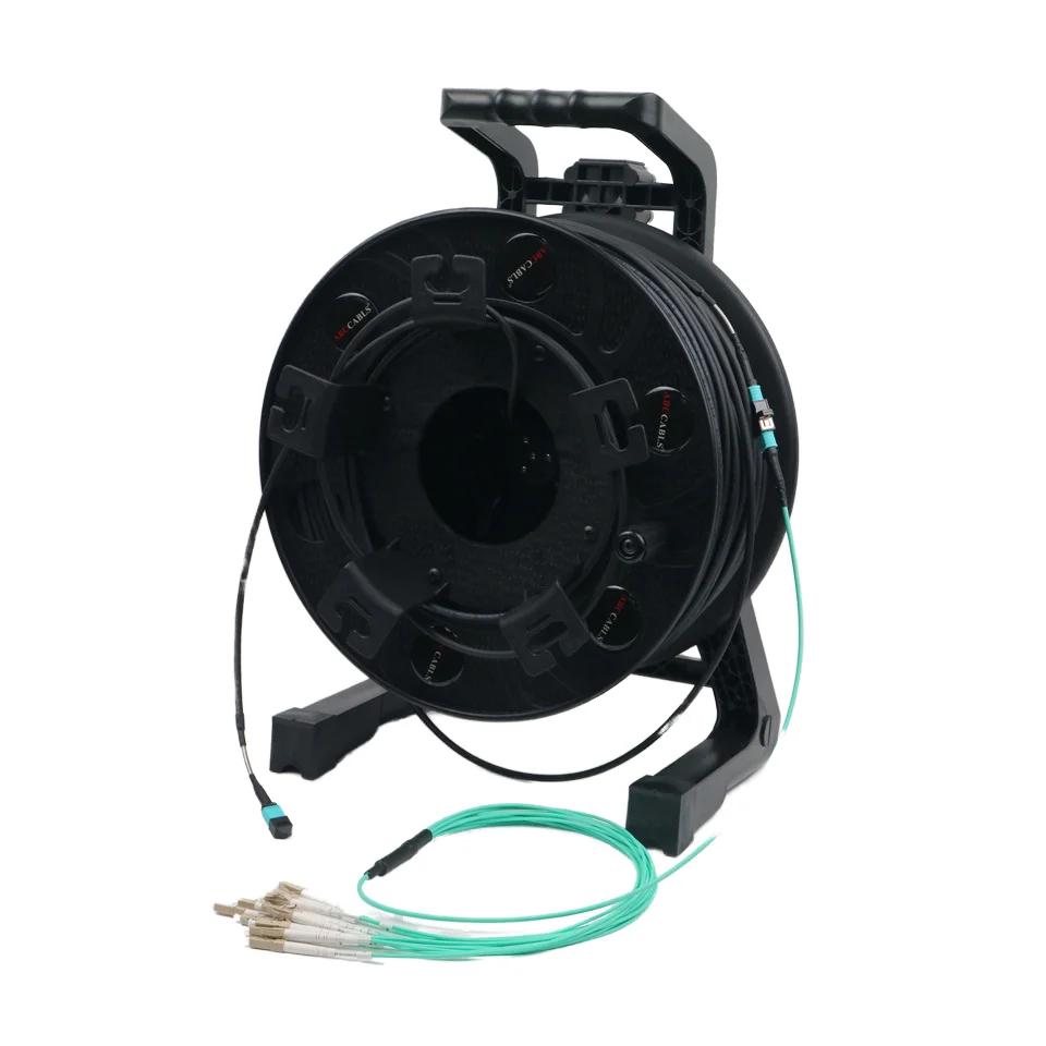 Best SellersMPO OM3 Optical Fiber System LC MPO 100M 200M 12 Core Fiber Optic Cable 1 To 12